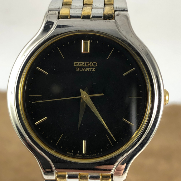 Vintage Seiko Two Tone Gold Stainless Steel Watch